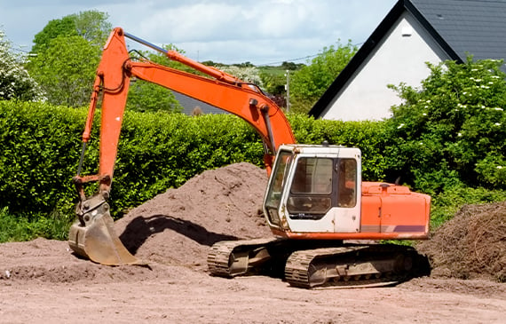 mini-excavator-during-construction-work