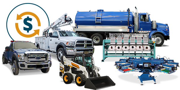 Equipment collage with icon