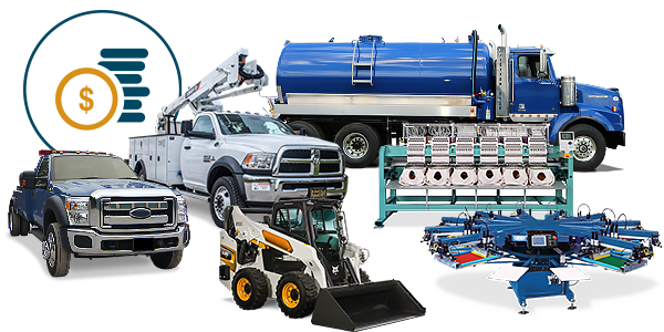 Equipment collage with icon