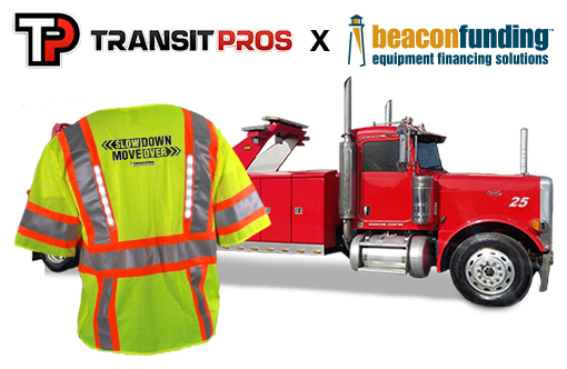 Transit Pro and Beacon Funding with Hi-Vis Vests and truck
