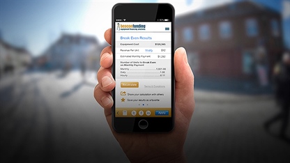 Beacon Funding's Equipment Leasing Calculator: Mobile App for iPhone