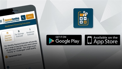 BFC's new 3-in-1 Equipment Financing Calculator for iOS and Android
