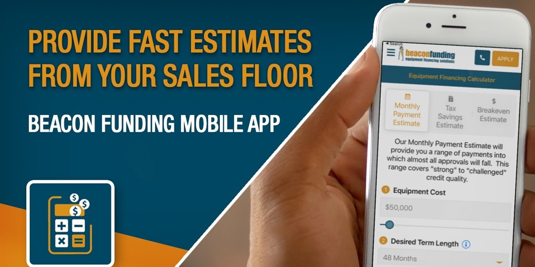 Sell Your Affordable Equipment with Beacon Funding's 3-in-1 Financing...