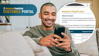 New to the Beacon Funding Customer Portal: Request an Early Payoff Letter