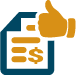lease with thumbs up icon