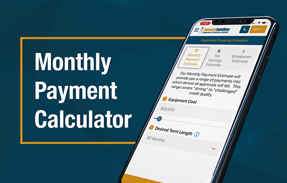 Calculate your equipment's low monthly payment with the mobile monthly payment estimate calculator. Calculate your equipment's low monthly payment with the mobile monthly payment estimate calculator.