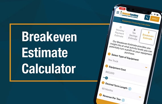 Using the breakeven estimate calculator, users can calculate how much monthly activity their business needs to generate to cover their monthly payment.