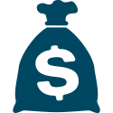 A bag of money representing how much cash someone can conserve by financing their equipment. A bag of money representing how much cash someone can conserve by financing their equipment.