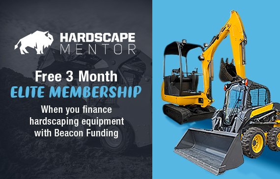 Finance your hardscaping equipment with Beacon Funding and receive a FREE 3-month Elite Membership from Hardscape Mentor. Finance your hardscaping equipment with Beacon Funding and receive a FREE 3-month Elite Membership from Hardscape Mentor.