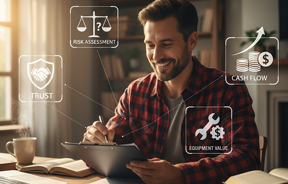 Paperwork required for equipment financing, including bank statements, tax records, and vendor quotes, showing how Beacon Funding simplifies the financing process for growing businesses.