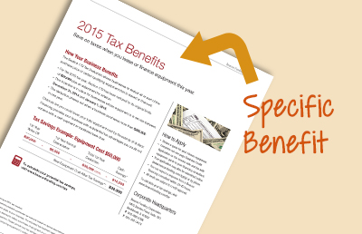 Financing Literature specific benefit