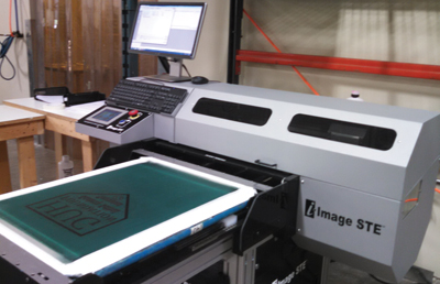 ESP Solutions direct-to-screen digital printer machine.