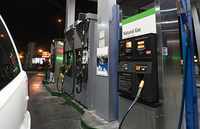 Getting a truck with a natural gas engine could save your fleet's expenses. Getting a truck with a natural gas engine could save your fleet's expenses.