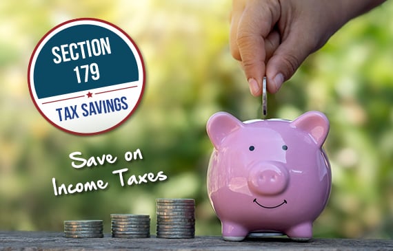 By financing equipment this year, you may be able to qualify for Section 179 tax savings.