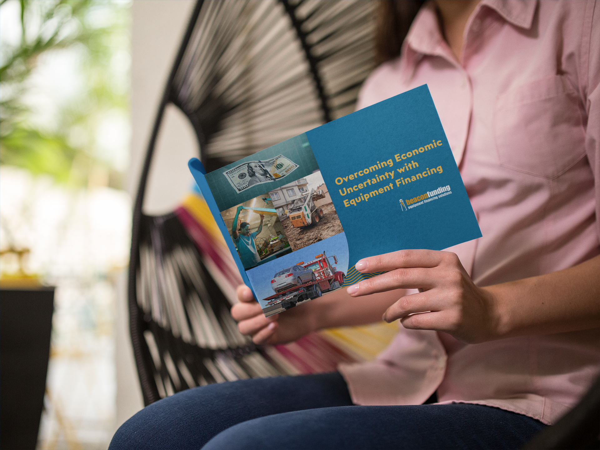 woman reading eBook