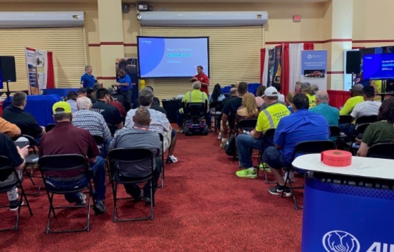 A training session at the American Towman ShowPlace 2023.